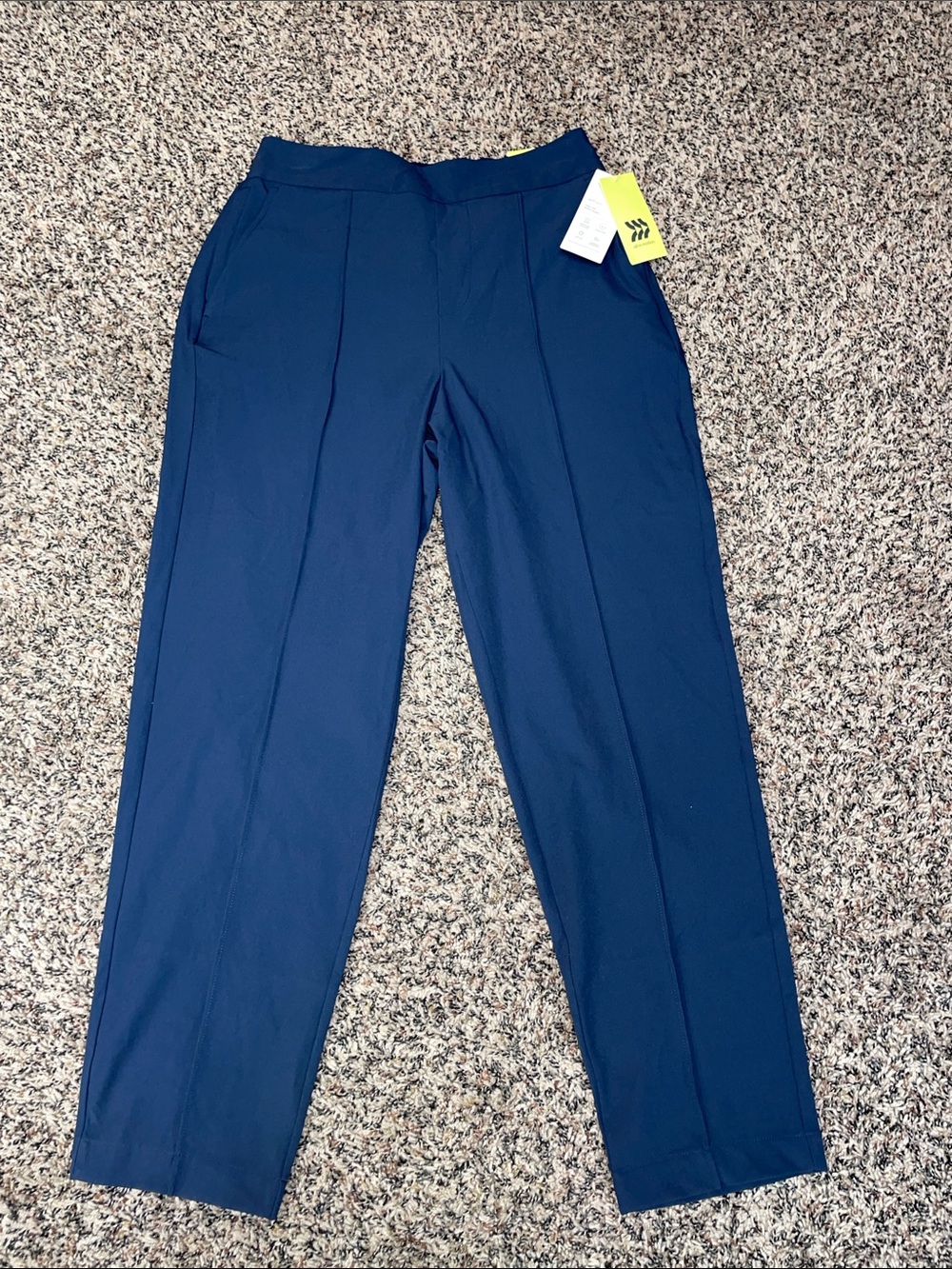 All In Motion Woven Woman’s Navy Golf Pant High Rise Ankle Size Small | NWT - Picture 1 of 9